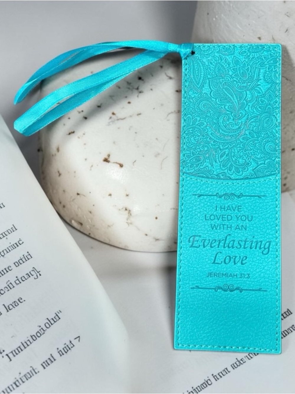 NWT JEREMIAH 31:3 'EVERLASTING LOVE' LUXLEATHER PAGE MARKER - Picture 3 of 6